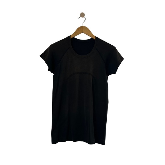 Lululemon Tops - Lululemon Swiftly Tech Short Sleeve Crew 2.0 Heathered Black Brown Running Shirt